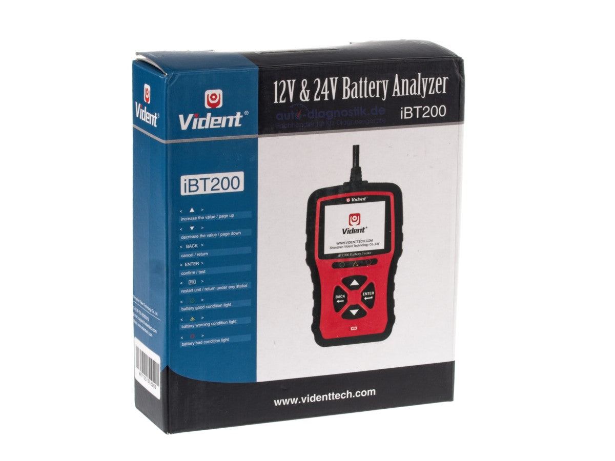 Vident I Bt200 Batterietester Für Pkw & Lkw – Vident Germany