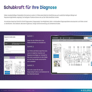 Autodata Benutzeroberfläche für Kfz-Diagnose und Werkstattinformationen