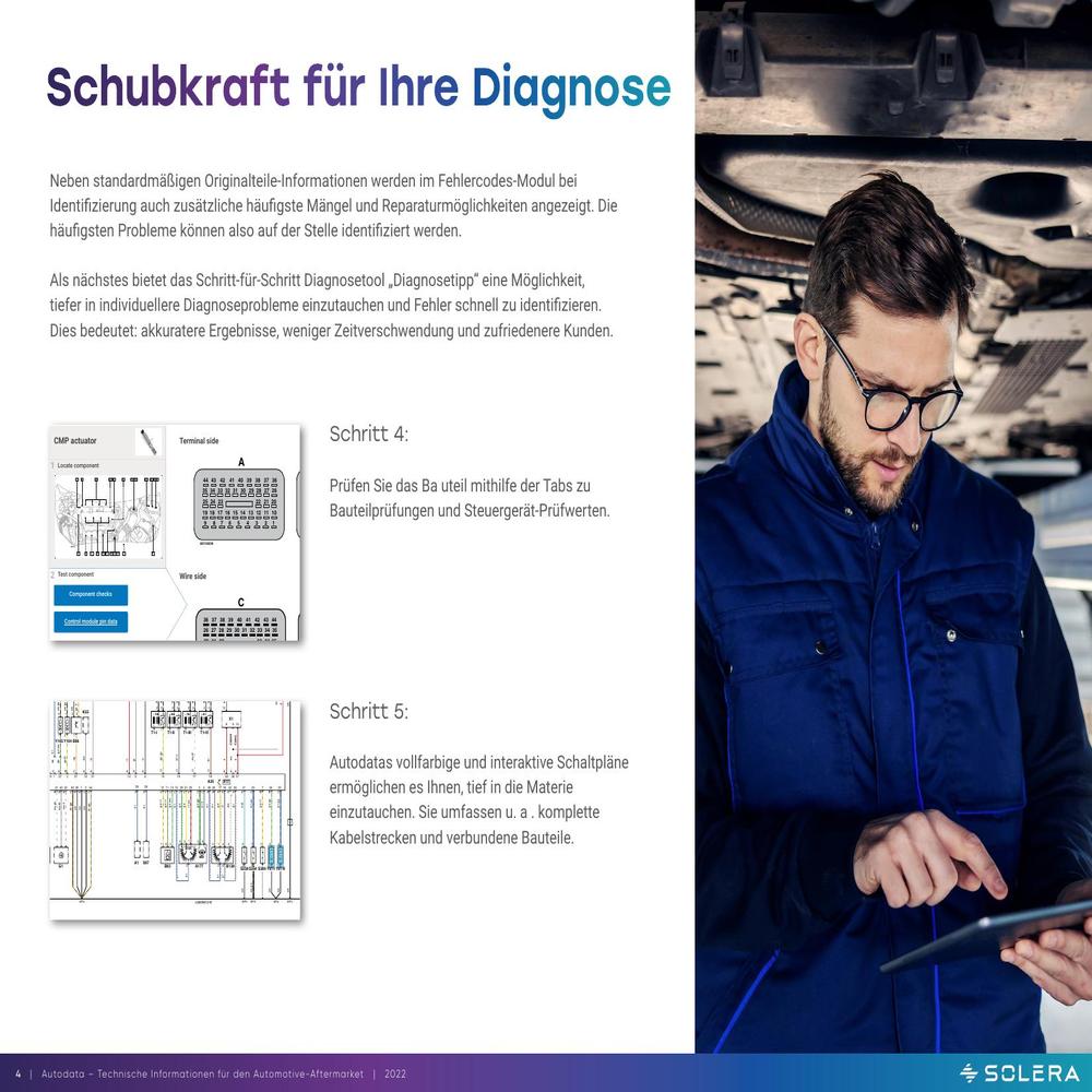 Autodata Informationen zu technischen Daten, Anzugsdrehmomenten, Füllmengen und Bauteilspezifikationen für unterschiedliche Fahrzeugmodelle.