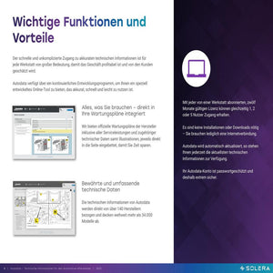 Darstellung von Schaltplänen, Steckverbindern und elektrischen Komponenten zur Unterstützung von Diagnose- und Fehlersuche im Kfz-Bereich.