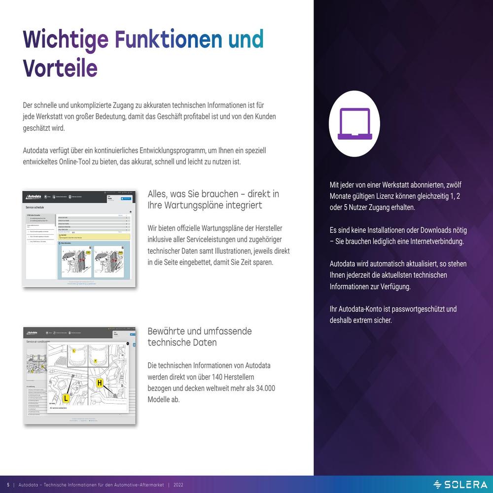 Autodata Komponentenpositionen und Bauteilzuordnung für moderne Fahrzeuge
